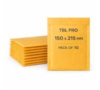 TBL PRO Gold Bubble Padded Envelopes - Qty & Size: 10pc x (150x215mm) A6 Envelopes - Large Letter Shipping Bags with Bubble Wrap Lining and Peel & Seal Strip for Royal Mail Packing & Postage