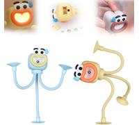TBLMPNE 2Pcs Changeable Shape Funny Sportsman Night Light,DIY Shape Night Lights with Suction Cup,Funny Sportsman Night Light,Funny Octopus Night Light,Cute Night Light (Bule+Yellow)