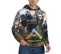 TBMAQ ARK Game -Survival-Evolved-Hoodie for Men Sports Oversized 3D Printing Sweatshirt with pocket Gift