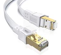 TBMax 1.8M Cat8 Ethernet Cable High Speed Internet Cable 40Gbps RJ45 Lan Network Cable Compatible with PS4/5,Modem,Router,Laptop,White