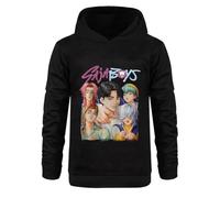 TBNRFrags Boys' Fashion Pullover Hoodies Long Sleeve Sweatshirt Hood Kpop Demon Hunter Kids Saja Rumi Zoey Jumper Streetwear (UK, Age, 7 Years, 8 Years, Regular, Black)