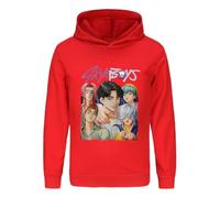 TBNRFrags Boys' Fashion Pullover Hoodies Long Sleeve Sweatshirt Hood Kpop Demon Hunter Kids Saja Rumi Zoey Jumper Streetwear (UK, Age, 12 Years, 13 Years, Regular, Red)