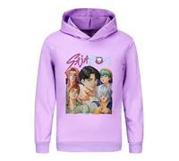 TBNRFrags Boys' Fashion Pullover Hoodies Long Sleeve Sweatshirt Hood Kpop Demon Hunter Kids Saja Rumi Zoey Jumper Streetwear (UK, Age, 5 Years, 6 Years, Regular, Purple)