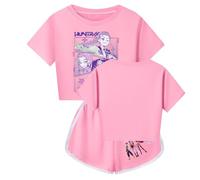 TBNRFrags Demon Hunters Girls Pajamas Set K-Pop Mira Rumi Zoey Sleepwear 100% Cotton Pyjamas Nighties Fashion Cute Kids Pjs (UK, Age, 5 Years, 6 Years, Regular, Pink)
