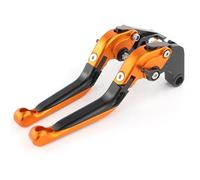 Tbobavff Motorcycle Handlebar Brake Lever for Aprilia for Tuono 1000 / R for Fighter 2002-2010 for Dorsoduro 1200 2010-201 Motorcycle Brake Clutch Levers Brake Clutch Lever(Black and Orange)
