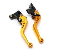 Tbobavff Motorcycle Handlebar Brake Lever for CB400 for VTEC 1999-2010 for CB400SS 01-05 for CB400SF 92-98 CB400 97-98 Motorcycle Brake Clutch Levers Adjustable Brake Clutch Lever(Short Yellow)