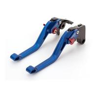Tbobavff Motorcycle Handlebar Brake Lever for YZF600R for Thundercat 1999-2007 Aluminum CNC Short Long Adjustable 3D Motorcycle Brake Clutch Levers Handle Set Brake Clutch Lever(Short Blue)