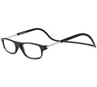 TBOC Reading Glasses Eyeglasses Eyewear - Black Frame +2.00 Optical Power Magnetic Clip Adjustable Neck Hanging Presbyopia Eye Strain Vision Plain Lenses Men Women Unisex Prescription Foldable