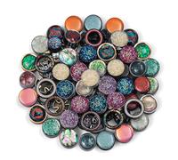 TBOSEN 20 PCS Stainless Steel | Wood Random Colors Ear Gauges Tunnels Plugs Body Piercing Lucky Bag 10 Pairs Total 2g-1 inch