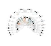 TBOSEN 36PCS Acrylic Stretching Kit Plugs Expander Tapers Flat Top Body Piercing Set 14G-00G, Acrylic, sandstone