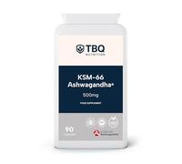 TBQ Nutrition Ashwagandha KSM-66® 500mg - 90 Vegan Capsules | 5% Withanolides | Supports Mental Health, Energy, Muscle Function & Reproductive Health | UK-Made Supplement