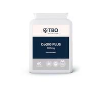TBQ Nutrition Coenzyme Q10 300mg + Vitamin B1 - 60 Vegan Capsules | Ubiquinone with Thiamine to Support Energy & Heart Function | Made in The UK