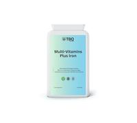 TBQ Nutrition Multivitamins with Iron - 180 Vegan Tablets | Daily Support for Energy, Immunity & Red Blood Cell Formation | Complete A-Z Formula | UK-Made Supplement