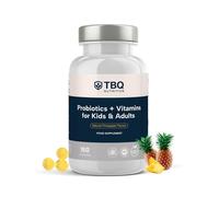 TBQ Nutrition Probiotic + Vitamin Gummies - 150 Vegan Pineapple Gummies for Kids & Adults | with Bifidobacterium, Lactobacillus & Vitamins C, B3, B5, B6 | Made in The UK