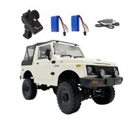 TBRICKFUNR C74-1 RC Crawler for Adults, 2.4GHz Full-Proportional 4WD RC Off-Road Pickup Climbing Crawler with Two Batteries, Openable Front Windshield, Gift for Him (Convertible Version)