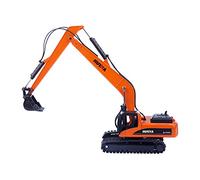 TBRICKFUNR Excavator Model for Adults, 1/50 RC Simulation Alloy Long Arm Engineering Construction Vehicle, 1722 Construction Excavator Model Car, Gift for Him