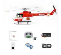 TBRICKFUNR FLYWING BO105 RC Helicopter Model with GPS Positioning, 2.4G 6CH 470-Class Remote Control Helicopter, 3D Stunt Fly with H1 Flight Controller, Gift -RTF