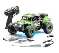 TBRICKFUNR RC Crawler, SG202-PRO 1/20 Scale 2.4G Full Proportional High Speed 40KM/H All-Terrain Off-Road RC Climbing Car with LED Lights for Indoor and Outdoor Play, Gift for Adult (Brushed Version)
