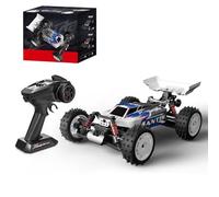 TBRICKFUNR RC Crawlers 1/16 Scale 4WD Brushless RC Car, 2.4GHz High-Speed Off-Road Remote Control Truck with All-Metal Bearing Gears, Battery and Powerful Brushless Motor (RTR Version/Blue)