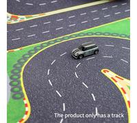 TBRICKFUNR RC Drift Car Track Mat, BZ3266 Portable Mini RC Race Car Track for 1/32, 1/43, 1/64 and 1/76 Models (950 * 500MM)