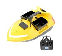 TBRICKFUNR RC Fishing Bait Boat, V020 Smart RC Bait Boats Speedboat with 3 Bait Hoppers, 500M Remote, 40 GPS Waypoints, Auto Return, Bright LED Fishing Lights