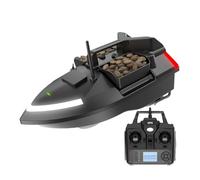 TBRICKFUNR RC Fishing Bait Boat, V020 Smart RC Bait Boats Speedboat with 3 Bait Hoppers, 500M Remote, 40 GPS Waypoints, Auto Return, Bright LED Fishing Lights