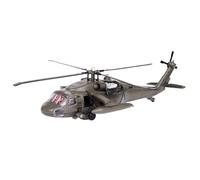 TBRICKFUNR RC Helicopter, 1/64 Scale Alloy Black Hawk Helicopter Static Display Model with Light and Sound Effects, Display for Collectors and Home Decor