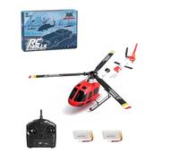 TBRICKFUNR RC Helicopter, WL AS350 2.4G 4CH 3-Blade Flybarless Realistic RC Aircraft Model with Barometric Altitude Hold, Optical Flow Positioning & One-Key TOL, Collectible Gift for Adults (RTF)
