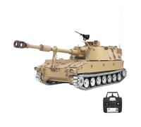 TBRICKFUNR RC Tank, 1/16 2.4G RC M109A2 Tank Simulation Military Vehicle Model with Dynamic Recoil and Smoke Effects, Perfect for Enthusiasts (Metal Upgrade Version)