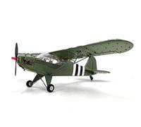 TBRICKFUNR WWII PIPER J-3 CUB RC Helicopter, 2.4Ghz 1/16 Brushless Fixed Wing Remote Control Aircraft Model Military Plane, 3D 4CH Military Plane Ready to Fly, Outdoor for Adults (RTF Version)
