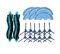 Tbrov Compatible With (Conga 1990 Vital/Flash Connected Vital) Roller Side Brush Mop Cloths Spare Parts Accessory Replacement(SET A)
