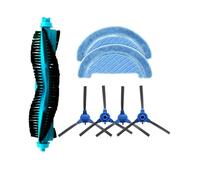 Tbrov Compatible With (Conga 1990 Vital/Flash Connected Vital) Roller Side Brush Mop Cloths Spare Parts Accessory Replacement(SET J)