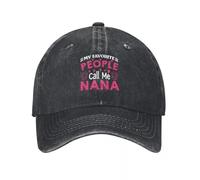 TBSANIN Baseball Cap Mens Womens My Favorie People Call Me Nana Printed Adjustable Trucker Dad Hat Baseball Snapback Cap Gift