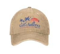 TBSANIN Baseball Cap Vintage Gulf of America US Vintage 1970s Men Women Distressed Denim Headwear Since Outdoor Adjustable Hat Gift