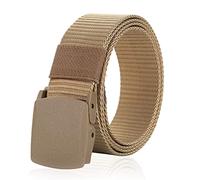 TBSCWYF Nylon Belt, Men Military Tactical Breathable Belt, fast pass through the airport security, Work Belts Quick Release Belt Length 51.18 inch(130cm)