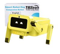 TBSoon Mini Smart Robot Dog, AI Companion Emotional Robot, Interactive Dog Toy, Emo Desk/Pocket Pet, Voice Control, Vast Knowledge Base, Office Companion Pet, Education Robot, best gift for girls boys