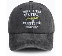 Tbstlumd Built in The Nineties Eighties Seventies Sixties Fifties Forties Thirties Original Baseball Hat for Men Women, Built in the Sixties Black, One Size