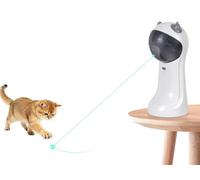 TBT utomatic Cat Laser Toy, Green Light, USB Rechargeable, 4 Speed Mode | Interactive Motion-Activated Cat Toy; 5 Fun Patterns; Adjustable Angles; Random Rotating; USB Rechargeable; for Indoor Cats