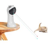 TBTeek Motion-Activated Interactive Cat Toy, Double Light Color Green&Red Automatic Cat Toy, 4 Speed Modes,USB Rechargeable for Indoor Cats, Kittens & Dogs