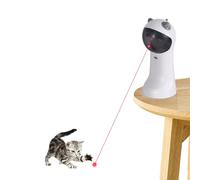 TBTeek Motion-Activated Interactive Cat Toy, USB Rechargeable Automatic Cat Toy with Rotating Light, 4 Speed Modes for Indoor Cats, Kittens & Dogs