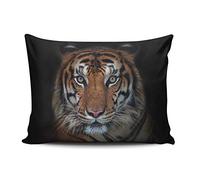 TBUFYU Pillowcases Decorative Large Carnivore Siberian Bengal Tiger Standard Sofa 20x26 Inches Throw Pillow Covers Cushion Case One Sided Design Printed (Set of 1)