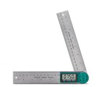 TBVHOMM Digital Angle Finder Protractor, Angle Finder Ruler with 7inch/200mm, Angle Measuring Tool for Woodworking/Carpenter/Construction/DIY Measurement(2 Batteries Included) (Stainless Steel)
