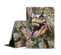 TBXOSTN for iPad 9.7 2018/2017 Case, iPad Air 2, iPad Air, Pro 9.7 Case, Premium PU Leather Stand Cover with Smart Auto Wake/Sleep for iPad 6th/5th Gen, Dinosaur