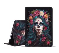 TBXOSTN for iPad mini 5/Mini 4 Case, iPad mini 1/2/3 Case, Premium PU Leather Stand Cover with Smart Auto Wake/Sleep for iPad mini 5th/4th Generation 7.9 Inch, Sugar Skull Girl