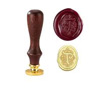 TBXqian Initial Letter Sealing Wax Stamp, Vintage Initials Wax Sealing Stamp Kit with Removable Brass Head and Wood Handle for Wedding Party Invitations/Envelopes/Christmas Thanksgiving Card-LetterT