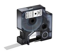 TBXwsofl 0.47 Inch 12mm X 7m Black On White Label Tape 4x Compatible With Printer Supplies For Part Number 45013 45010 45015 45016 LabelManager LabelPoint(Black on Silver)