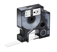 TBXwsofl 0.47 Inch 12mm X 7m Black On White Label Tape 4x Compatible With Printer Supplies For Part Number 45013 45010 45015 45016 LabelManager LabelPoint(White on Clear)