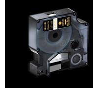 TBXwsofl 0.47 Inch 12mm X 7m Black On White Label Tape 4x Compatible With Printer Supplies For Part Number 45013 45010 45015 45016 LabelManager LabelPoint(Gold on Black)