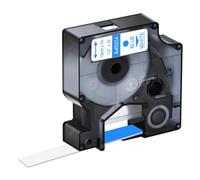 TBXwsofl 0.47 Inch 12mm X 7m Black On White Label Tape 4x Compatible With Printer Supplies For Part Number 45013 45010 45015 45016 LabelManager LabelPoint(Blue on White)