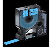 TBXwsofl 0.47 Inch 12mm X 7m Black On White Label Tape 4x Compatible With Printer Supplies For Part Number 45013 45010 45015 45016 LabelManager LabelPoint(Black on Blue)